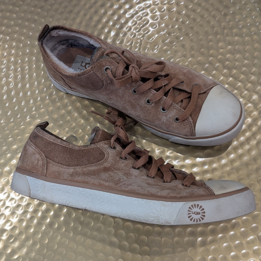 Ugg Evera 1888 Suede Shearling Sneakers 9 View 4